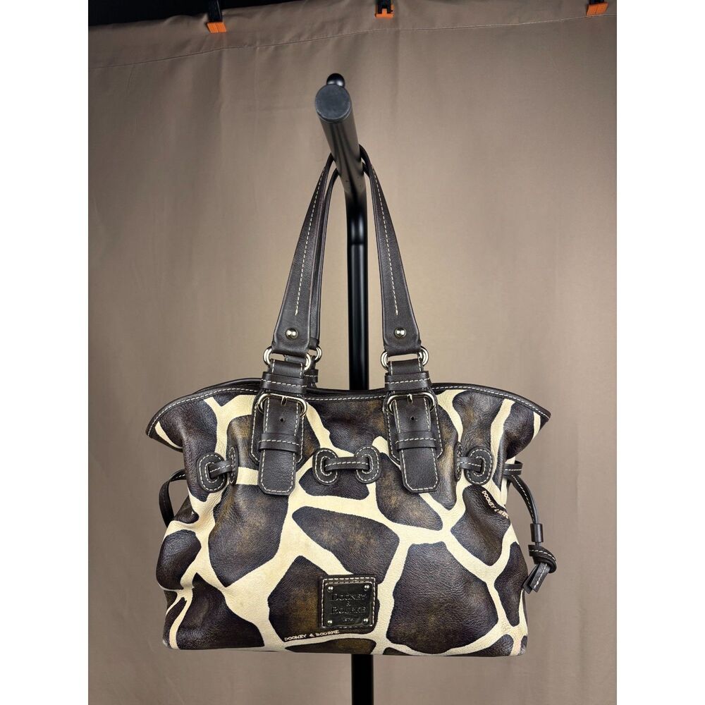 Vintage Y2K Dooney & Bourke Giraffe Print Satchel | Serengeti Safari Collection